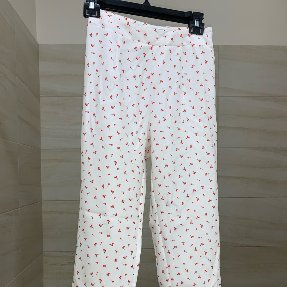 Cherry print tiger mist pants worn once